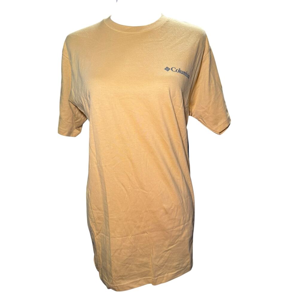 Columbia Cenat Graphic Tee, Mustard Yellow, Gorpcore Outdoors, Men's Medium, NWT - Picture 9 of 9